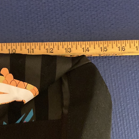 ROXY Logo Black and Gray Striped canvas tote bag - Picture 9 of 15